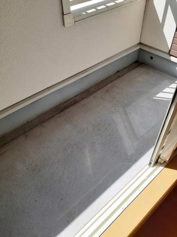 バルコニー　外からの目が気にならないバルコニーで洗濯物が干せます