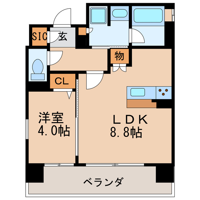 プレサンス ロジェ 高岳東桜の間取り写真