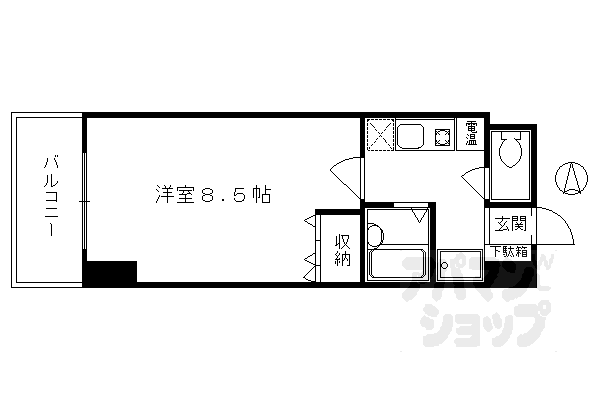 SUNVISTA四条の間取り写真