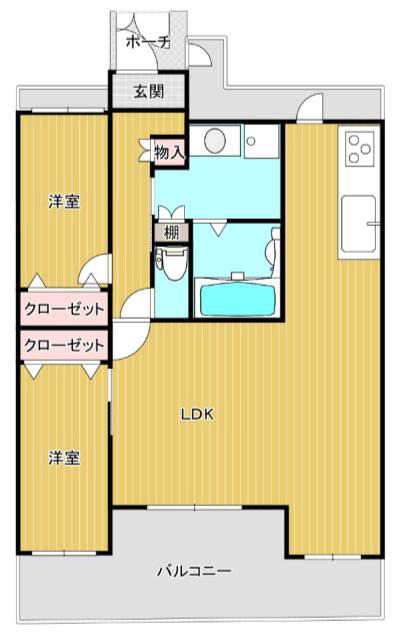 ユニハイム北田辺アクロスの間取り写真