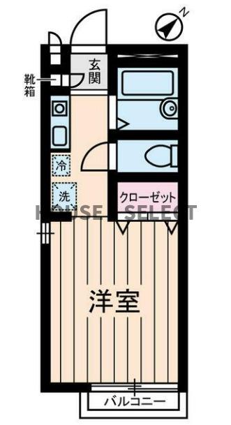 東急田園都市線 駒沢大学駅 徒歩9分 2階建 築33年の間取り写真
