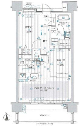 パレステージ西新井本町の間取り写真