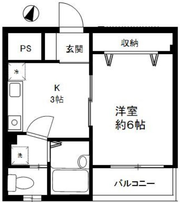 東京メトロ丸ノ内線 中野新橋駅 徒歩10分 3階建 築22年の間取り写真