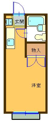ハイツ平山の間取り写真