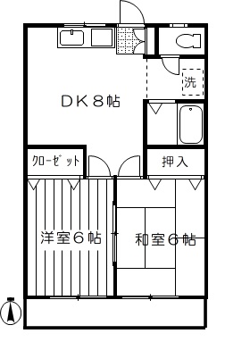 レークヒル原田２の間取り