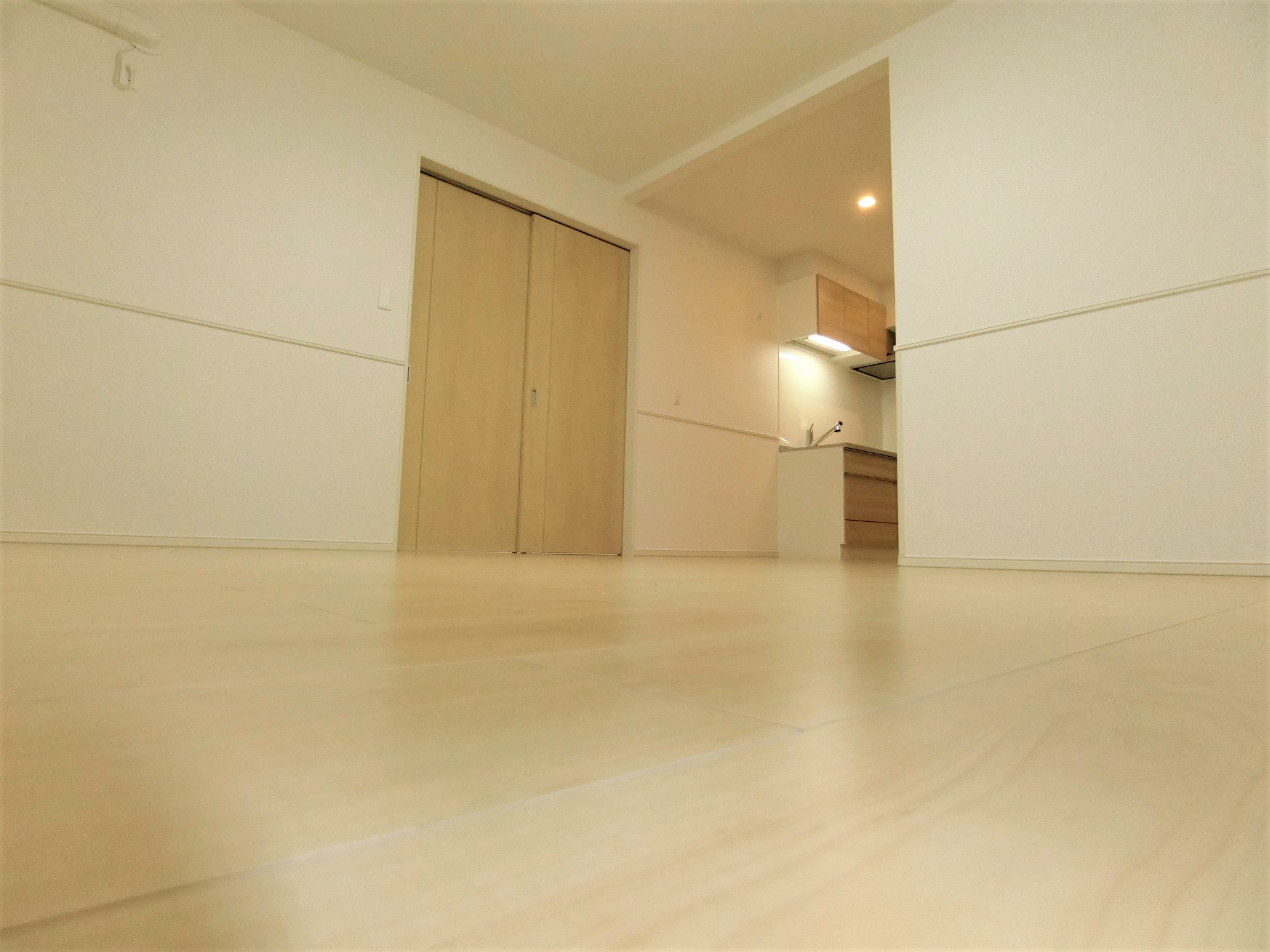 居室・リビング　システムキッチン完備の広々リビングです☆