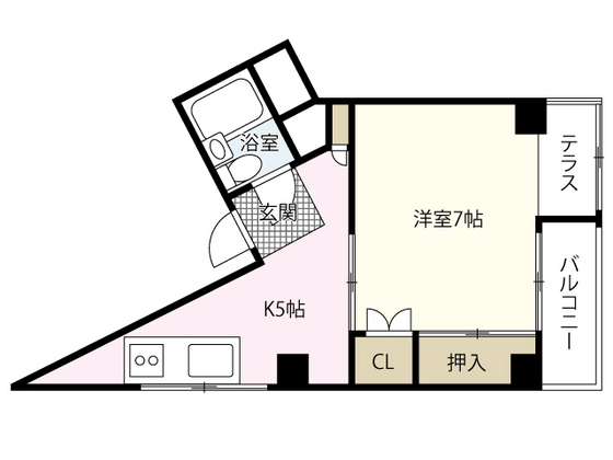 広島市東区二葉の里のマンションの間取り