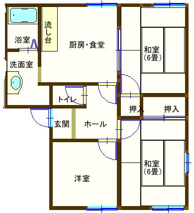 ラフォーレ鹿島２の間取り