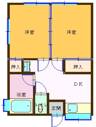 田村アパートの間取り