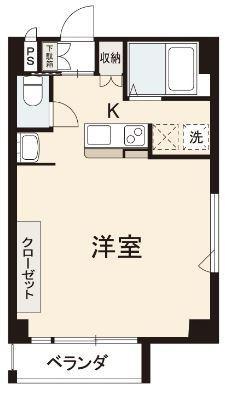 高松市末広町のマンションの間取り