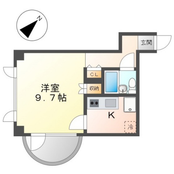 鷹野橋プリンスマンションの間取り