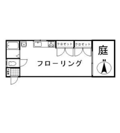 名古屋市昭和区鶴羽町のアパートの間取り