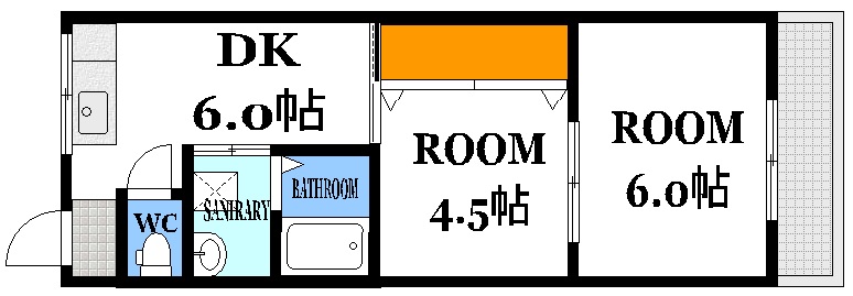 広島市中区中島町のマンションの間取り