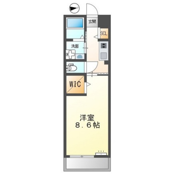 広島県東広島市西条下見５（マンション）の賃貸物件の間取り