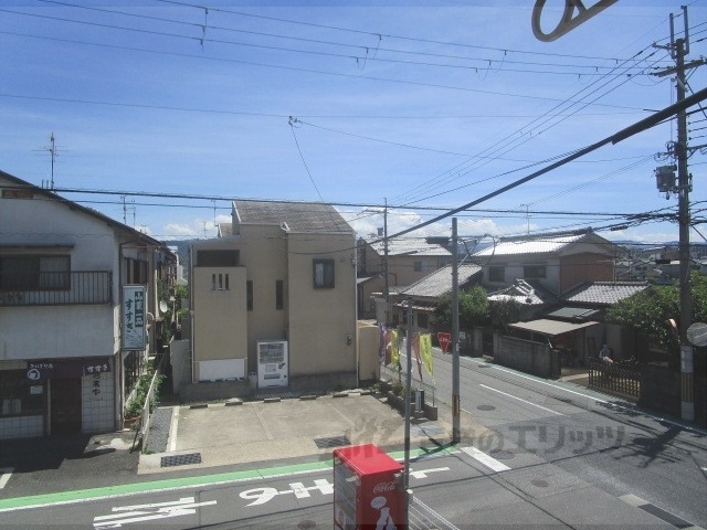 【奈良市法華寺町のアパートの眺望】