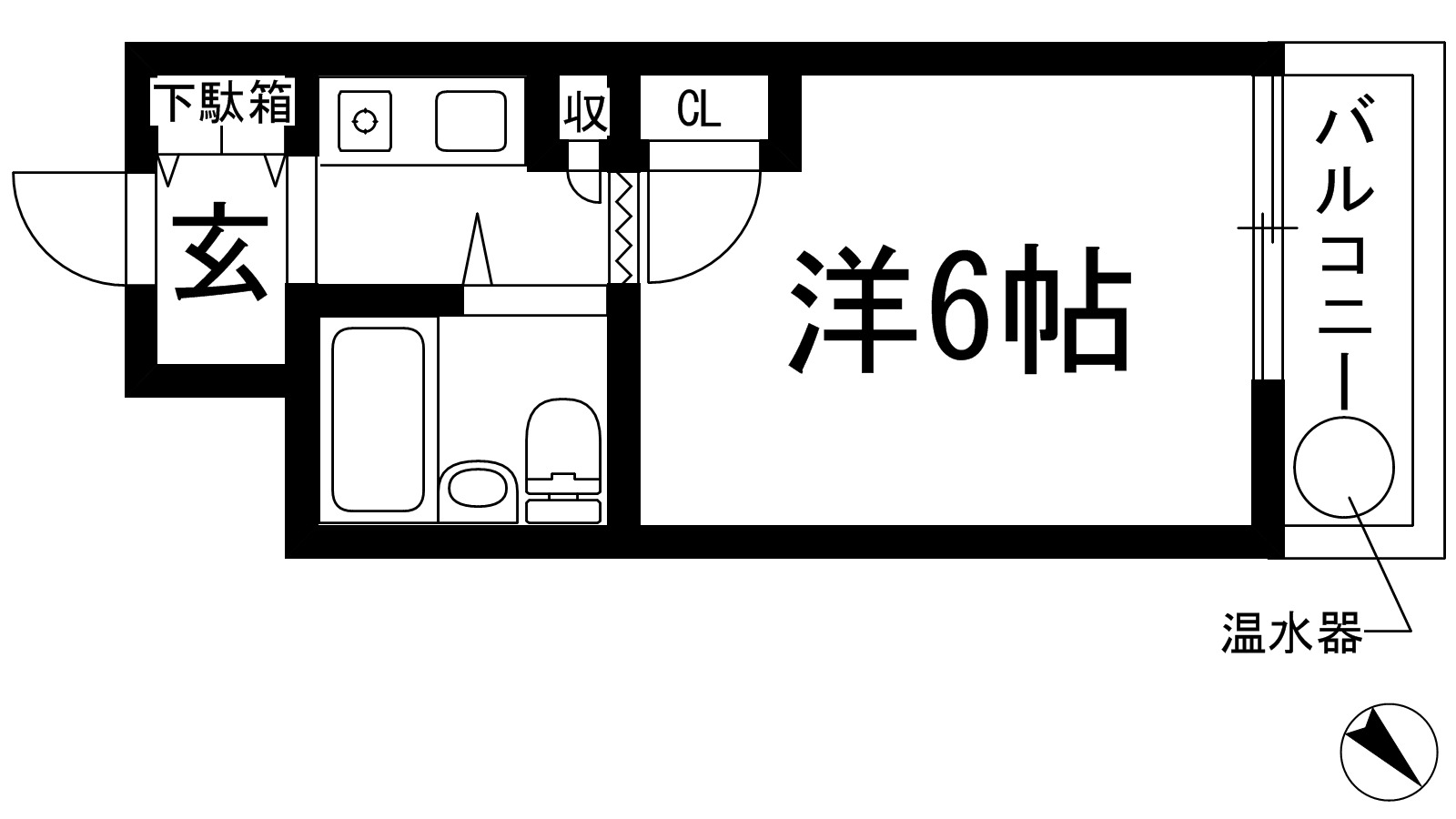 池田市井口堂のマンションの間取り