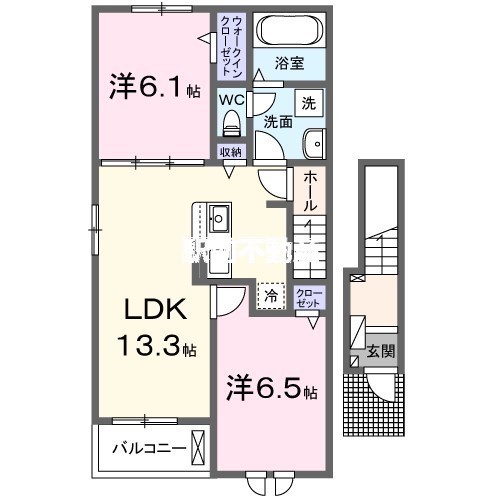 シャンベルジュ　依井IIの間取り