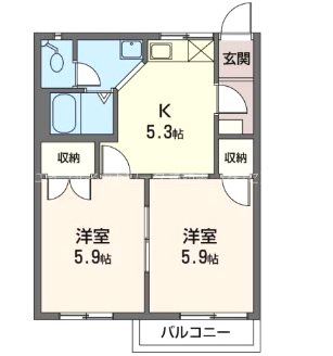 フレグランスイヌイの間取り