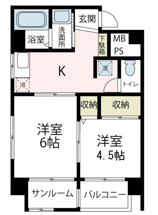 清水ビルの間取り