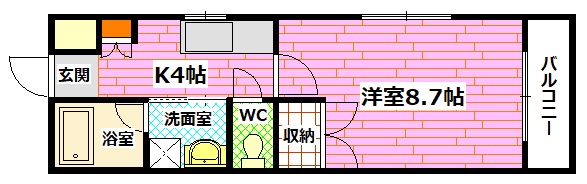 水尻マンションの間取り