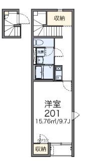 瀬戸内市邑久町下笠加のアパートの間取り