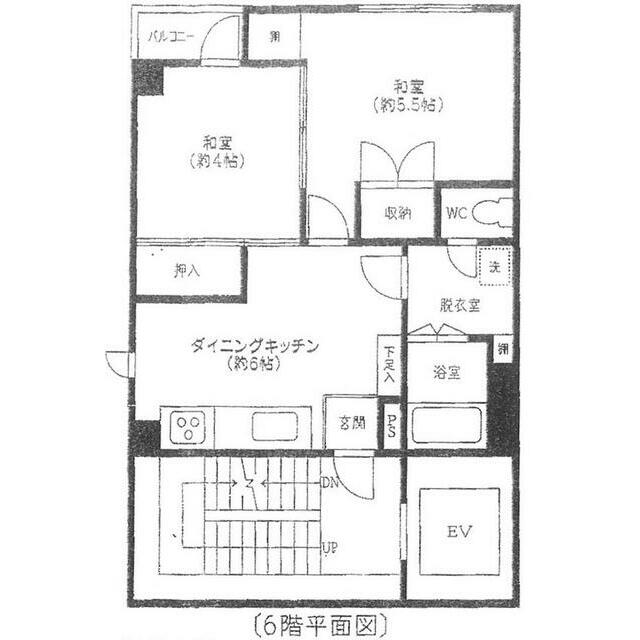 台東区台東のマンションの間取り