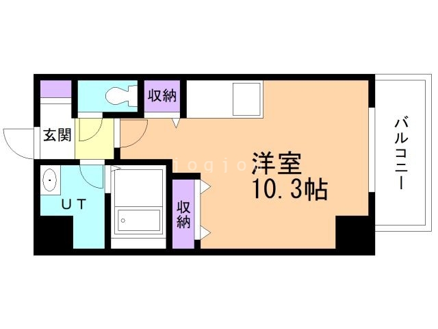 札幌市北区北八条西のマンションの間取り