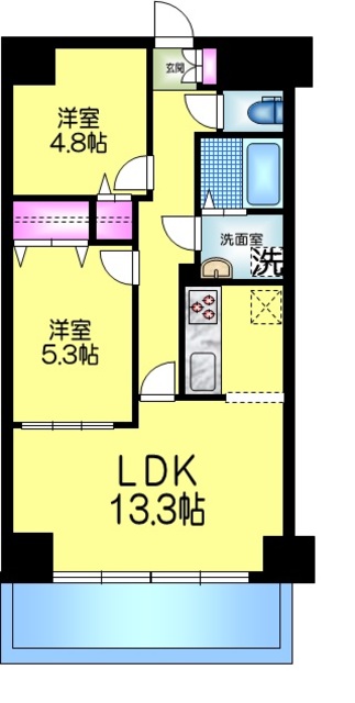 ダイアパレス・ステーションプラザ船橋本町の間取り