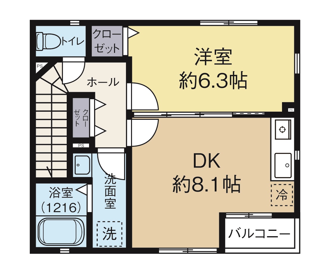 カリス弦巻の間取り