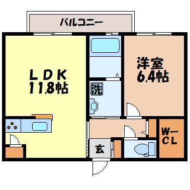 メゾンセフィラII（さくらの里２丁目）の間取り