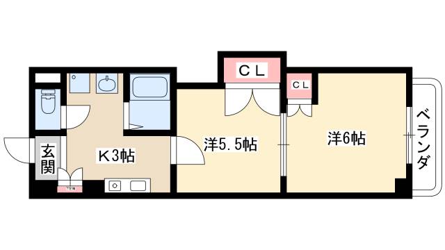 レジデンスカープ名古屋の間取り