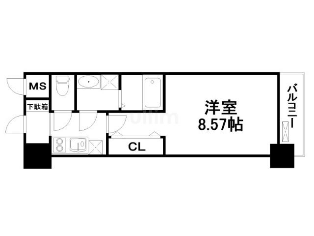 レジディア京都駅前の間取り