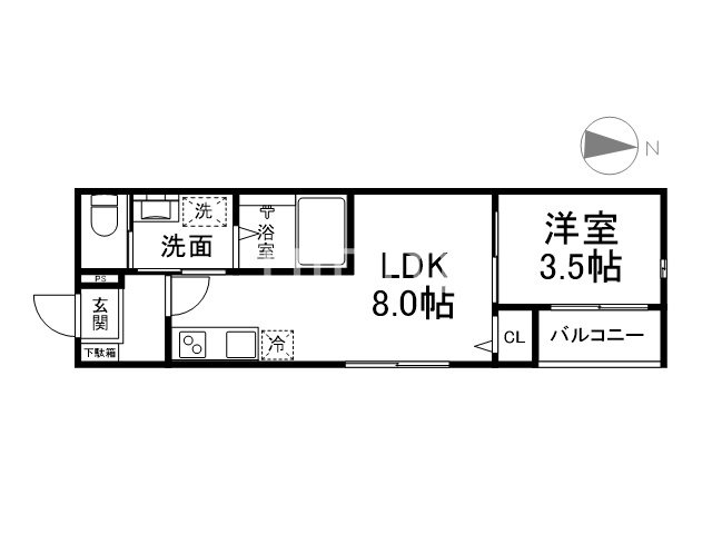 PREMIUM COURT 山科椥辻の間取り