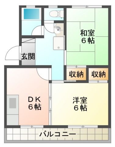 焼津市保福島のマンションの間取り