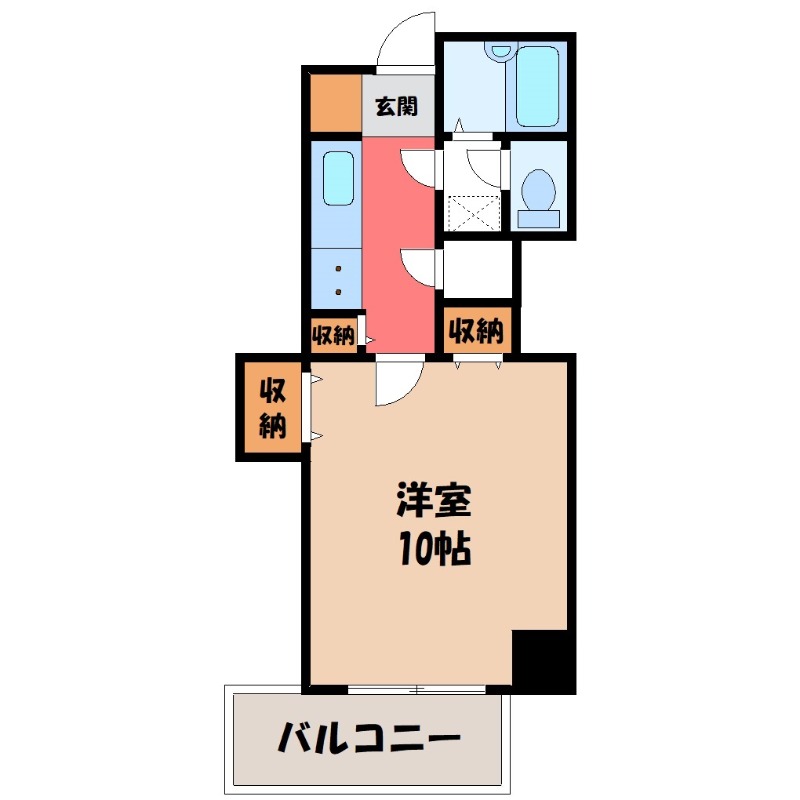 鹿沼市鳥居跡町のマンションの間取り