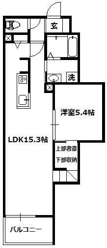 川口市戸塚のマンションの間取り