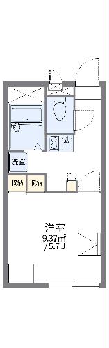 レオパレスソレーユ北鳥旗の間取り