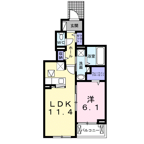 カルムIの間取り