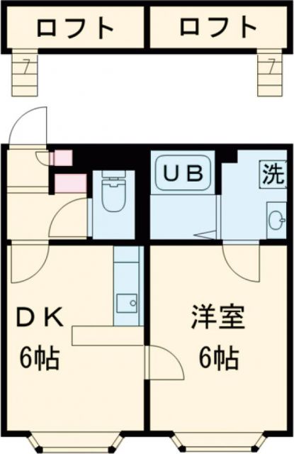 熊谷市曙町のアパートの間取り