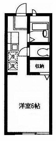 川崎市多摩区長尾のアパートの間取り