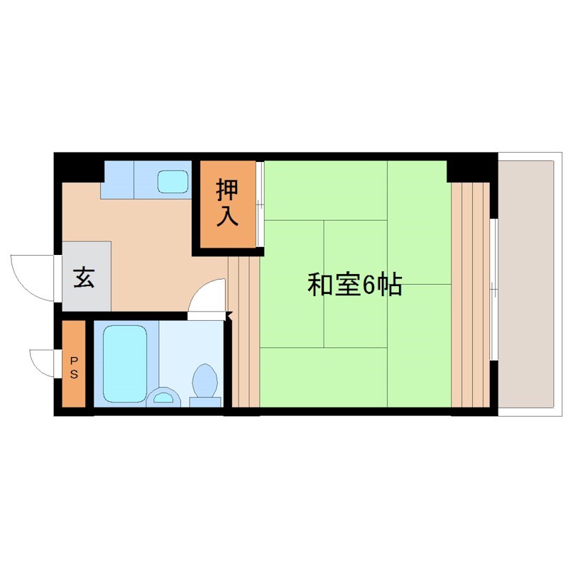 尼崎市東難波町のマンションの間取り