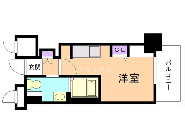 札幌市中央区北四条東のマンションの間取り