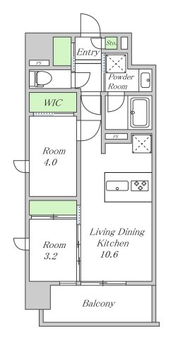 シーズンフラッツ新大阪の間取り