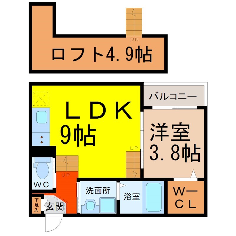 メゾン・シャドール名駅南の間取り