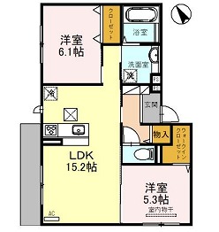 エクレール福田の間取り