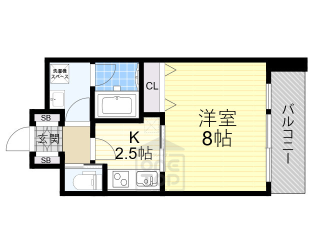 アーバンフラッツ西中島の間取り