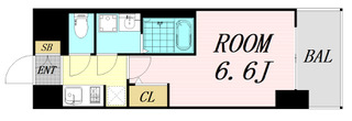 S-RESIDENCE上新庄ascentの間取り