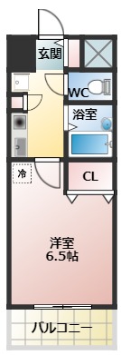 富田林市錦織南のマンションの間取り