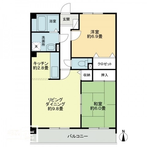 フィネス西条の間取り