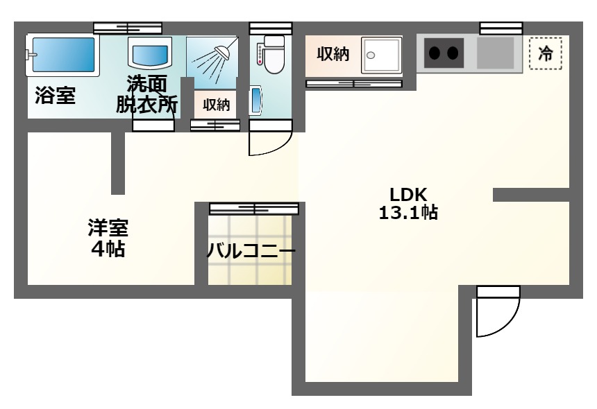 奏住庵の間取り